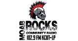 Logo Moab Rocks Community Radio