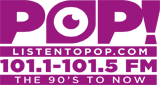 Logo POP! 101.1-101.5 FM