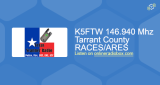 Logo K5FTW 146.940 Mhz Tarrant County RACES/ARES - SKYWARN