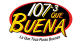 Logo Que Buena 107.3