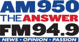 Logo AM 950 and FM 94.9 The Answer